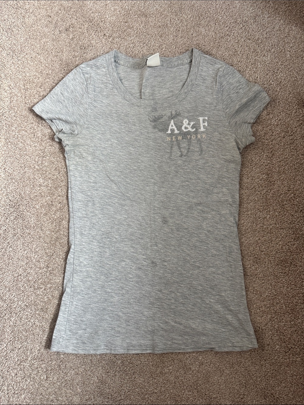 2/$20 Vintage Abercrombie & Fitch Tees, TShirts, Size Small, Gray - Picture 10 of 13